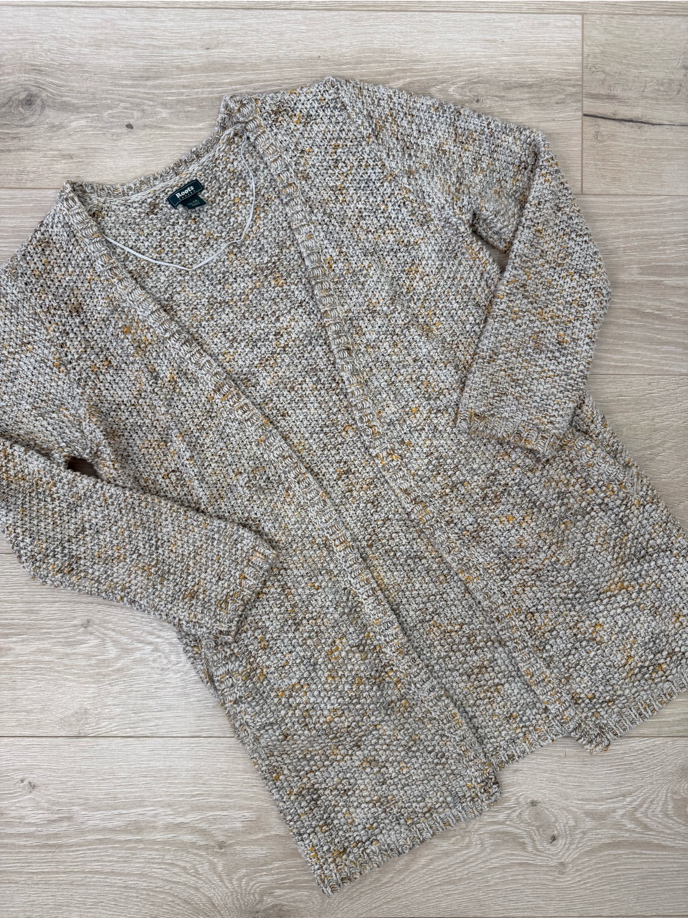 Roots Cream Knit Cardigan
